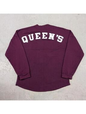 Vintage 90s Queens University Back Spell Out Sweater